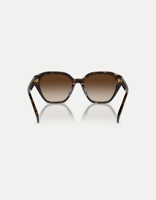 Ralph Cat-Eye-Sonnenbrille mit braunen Gläsern in glänzendem dunklen Havana, 2 von 4
