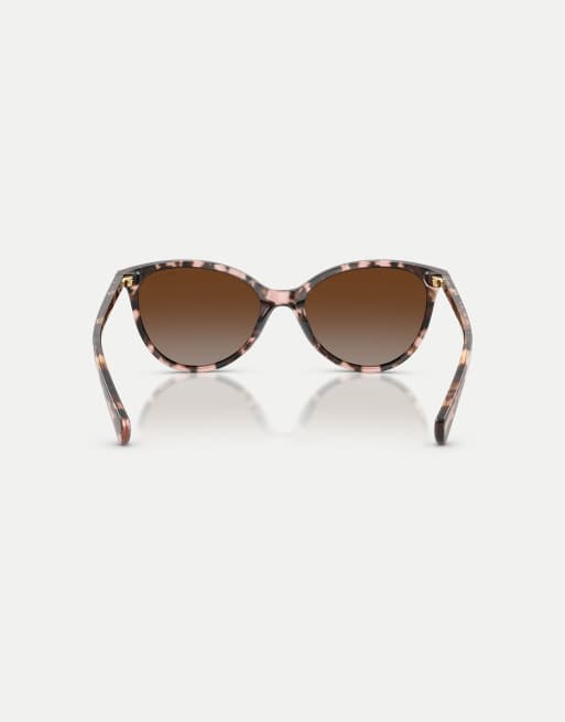 Ralph gafas de sol polarizadas Phantos con lentes marrones en havana rosa, 2 de 4