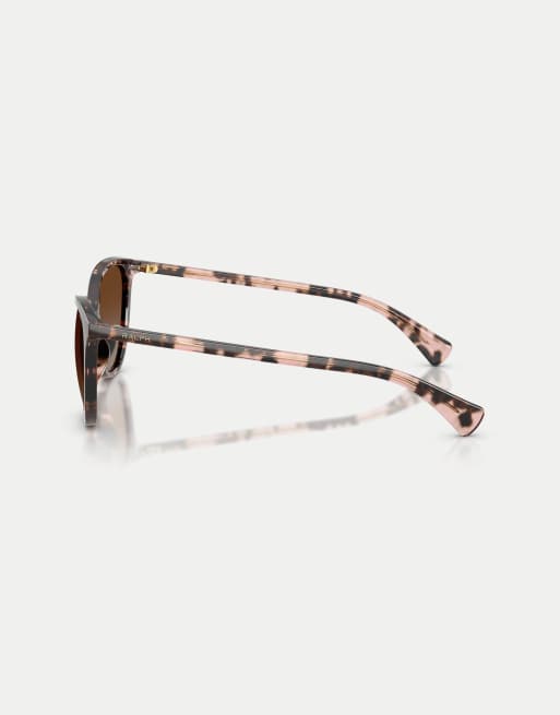 Ralph gafas de sol polarizadas Phantos con lentes marrones en havana rosa, 4 de 4