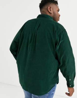 ralph lauren green corduroy shirt