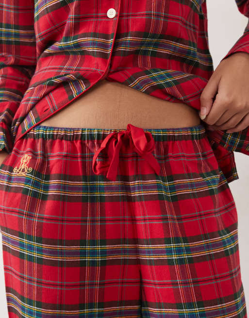 Ralph Lauren Brushed cotton sleep pant in red plaid, 4 of 4