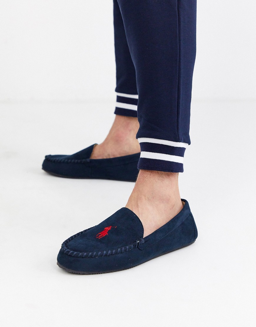 Ralph Lauren - Desi - Pantofole a mocassino blu navy