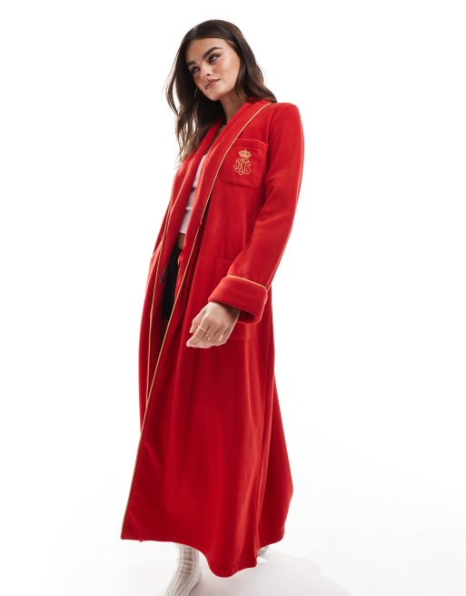 Ralph lauren fleece robe best sale