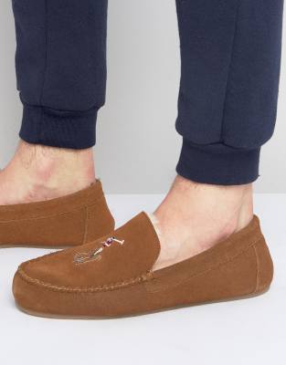 polo moccasin slippers