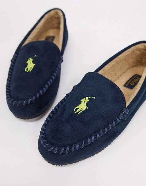 Polo Ralph Lauren moccasin slipper in navy