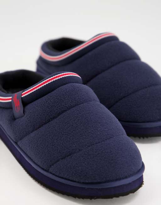 Ralph Lauren Sutton scuff slippers in navy