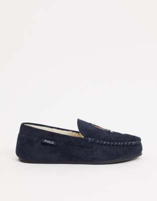polo bear moccasin slipper
