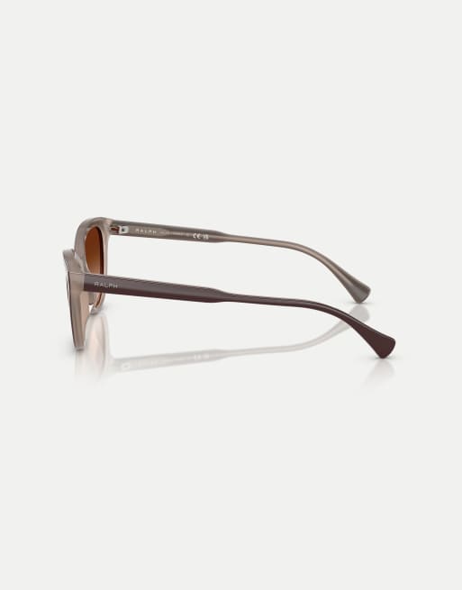 Ralph lunettes de soleil œil de chat avec verres marron en marron uni marron laiteux, 4 de 4