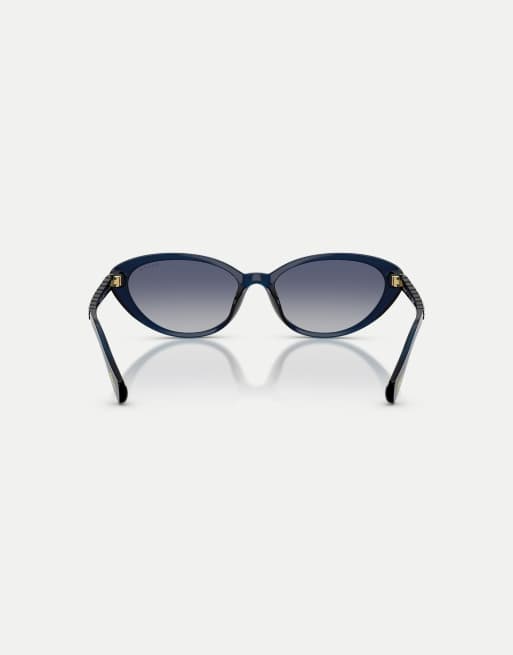 Ralph lunettes de soleil papillon avec verres bleus en bleu transparent foncé, 2 de 4