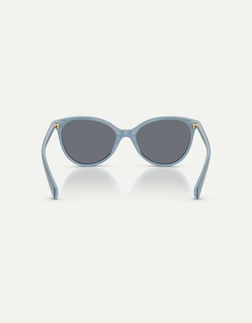 Ralph occhiali da sole Phantos con lenti grigie in blu a righe, 2 di 4