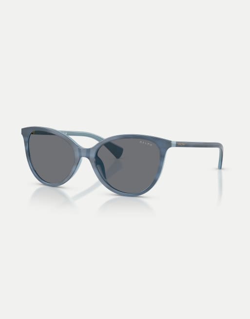 Ralph Phantos lunettes de soleil à verres gris bleu rayé, 3 de 4