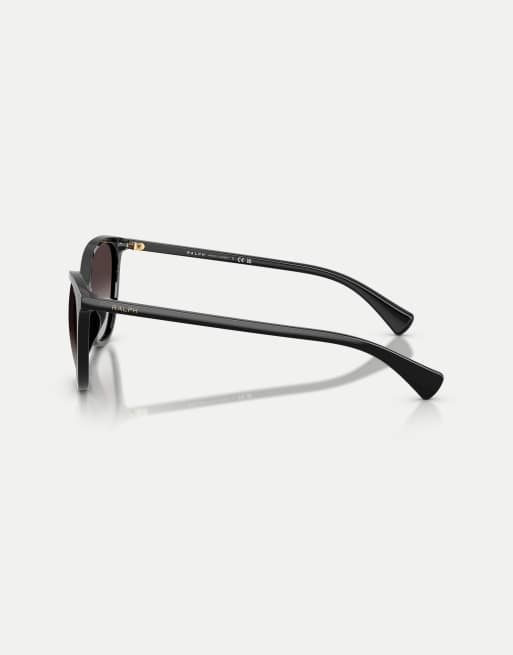 Ralph Phantos Sonnenbrille mit grauen Gläsern in glänzendem Schwarz, 4 von 4