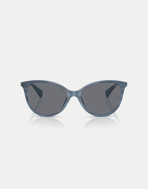 Ralph Phantos sunglasses with grey lens in striped blue - view 1