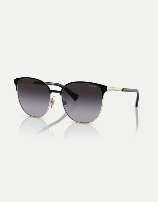Ralph - Ra4140 - Lunettes de soleil rondes avec verres marron - Doré pâle brillant, 2 de 4
