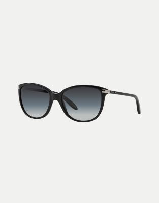 Ralph - Ra5160 - Cat-Eye-Sonnenbrille in Schwarz mit grauen Gläsern