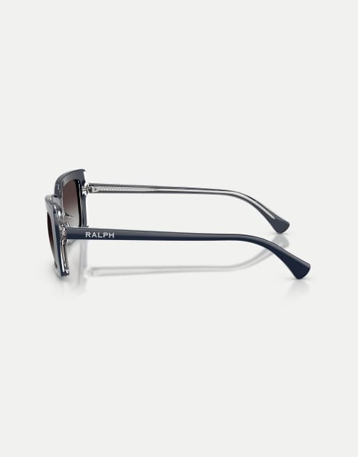 Ralph Rectangle sunglasses with classic lens in blue trasparent, 4 of 4