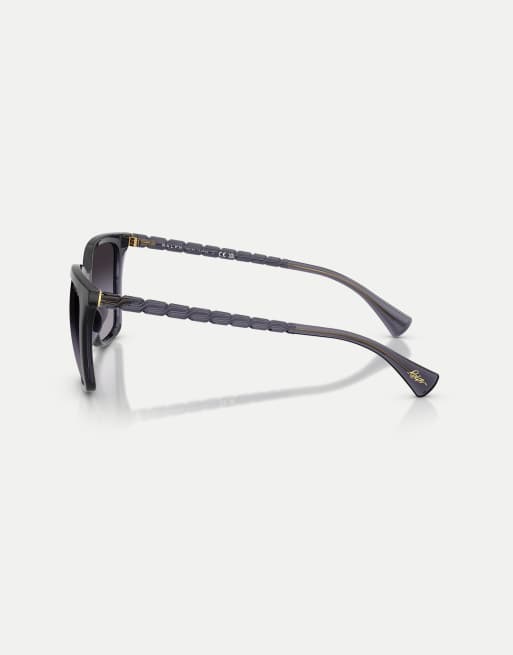Ralph Square sunglasses with violet lens in shiny transparent violet, 4 of 4