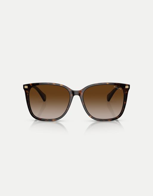 Ralph Vvcv Square Sunglasses in Brown with Brown lens, 3 of 4