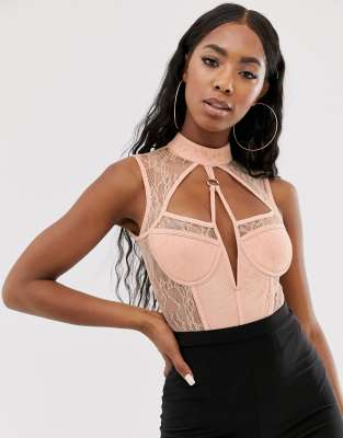 high neck bodysuit