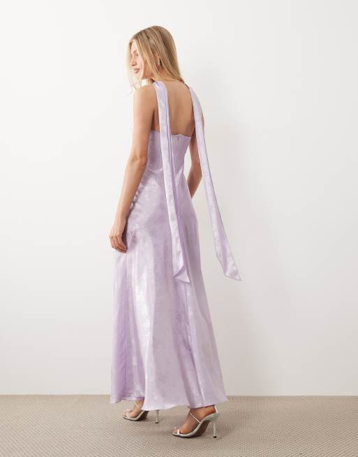 purple dress with scarf Jadira Scarf Maxi Dress | Purple | Womens