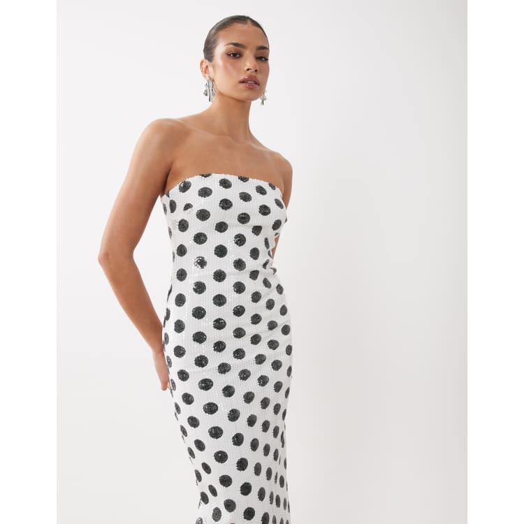 rare find sequin maxi dress Rare London sleeveless sequin maxi dress in silver