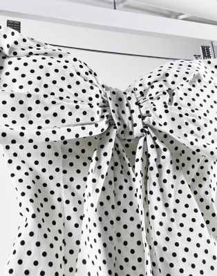 polka dot bow dress