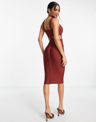 bodycon midi formal dress
