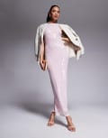 [Rare] Rare London exclusive sequin racerneck maxi dress in pink 4 PINK