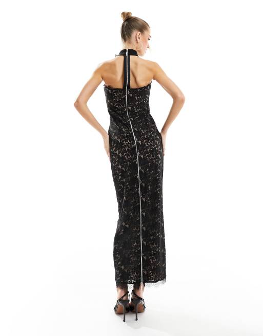 Rare london body lace thin strap dress deals