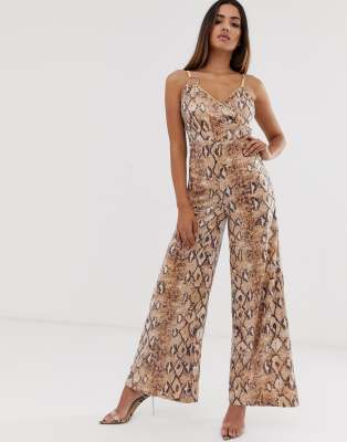 jumpsuit snake print