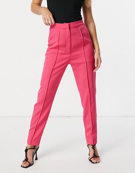 Rare London tailored trouser co-ord in pink