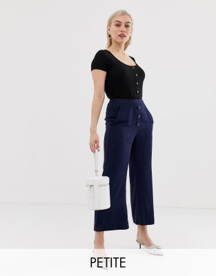 фото Расклешенные брюки vero moda petite-темно-синий