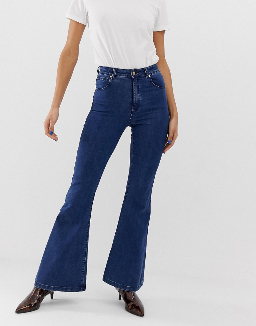 фото Расклешенные джинсы в стиле 70-х abrand-синий abrand denim