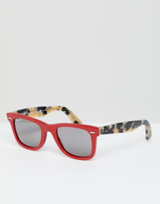 ray ban sunglasses with red arms