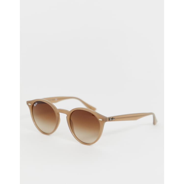 小物 RayBan ROUND ACETATE2180 beige Amazon.com: Ray-Ban RB2180 601/71 49M Black/Plastic Lens