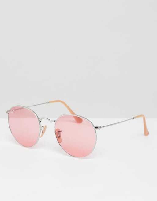 Round sunglasses 2025 pink lens