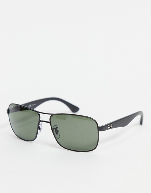 Ray-Ban 0RB3516 thin frame sunglasses