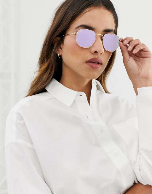 Ray ban hot sale hexagonal asos