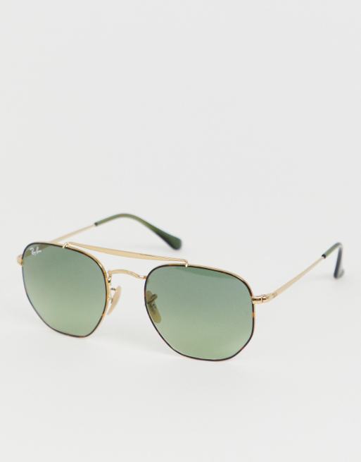 Ray ban best sale hexagonal aviator