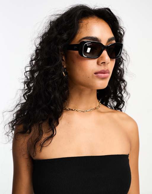 Ray-Ban – 0RB4122 – Czarne kwadratowe okulary przeciwsłoneczne, 4 z 4