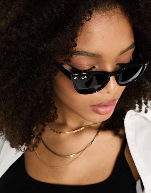 Ray-Ban – 0RB4140 – Czarne okulary przeciwsłoneczne typu wayfarer, 3 z 4