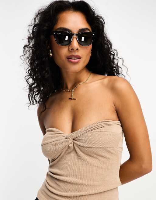 Ray-Ban - 0RB4140 Wayfarer - Lunettes de soleil à écailles de tortue, 3 de 3