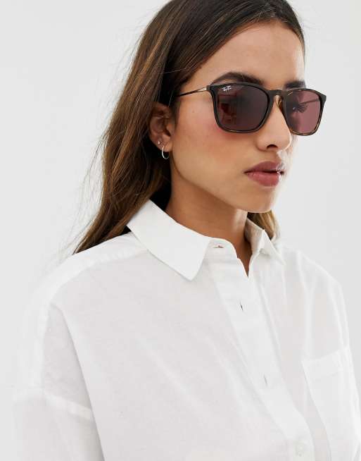 Ray Ban 0RB4187 square sunglasses ASOS