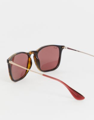 ray ban 0rb4187 square sunglasses