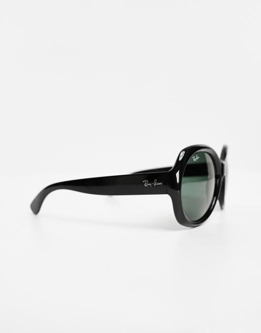 Ray-Ban 0RB4191 oversized round sunglasses in black | ASOS display picture 3