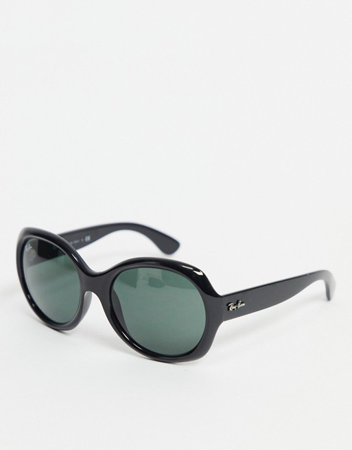 Ray-Ban 0RB4191 oversized sunglasses in black