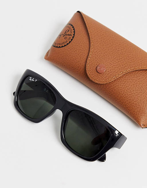 Ray-Ban 0RB4194 classic oversized sunglasses in black | ASOS
