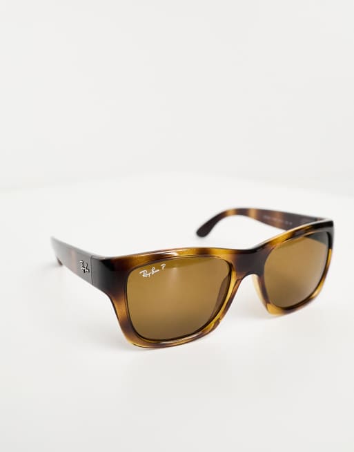 Ray-Ban – 0RB4194 Classic – Sonnenbrille mit Schildpatt-Muster | ASOS