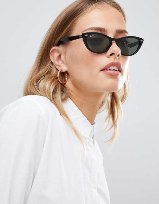 Ray-Ban 0RB4314N slim cat eye sunglasses | ASOS