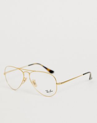 Ray-Ban 0RX6489 aviator glasses with 
